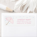 Search for umbrella return address labels Cute