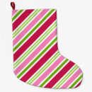 Search for candy stripe christmas stockings Red