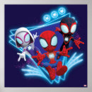 Search for spiderman graphic posters Glow webs glow
