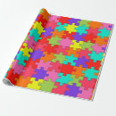 Search for jigsaw puzzle wrapping paper Colourful