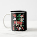 Recherche de lama drôle tasses Noël