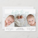 Recherche de garçons jumeaux invitations Nouveau bébé
