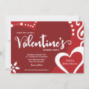 Search for valentine dinner party invitations Red