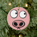 Search for pink pig ornaments Funny