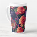 Recherche de orange floral tasses Élégant