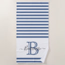 Search for initial beach towels Navy blue