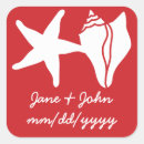 Search for red starfish stickers Sand dollar