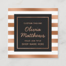 Search for rose gold foil business cards Modern