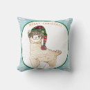 Search for llama christmas pillows Xmas