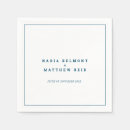 Search for navy blue wedding napkins Minimal