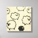 Search for black white animal canvas prints Sheep