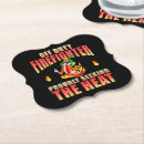 Search for firefighter coasters Firewoman