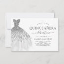 Search for white quinceanera invitations Girly