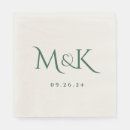 Search for emerald green napkins Monogrammed