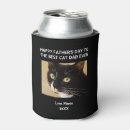 Search for funny fathers day can coolers Best cat dad ever