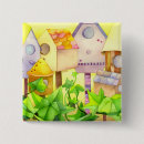 Search for spring bird buttons Watercolor