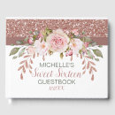 Recherche de sweet 16 guest books Aquarelle