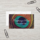 Search for peacock feather business cards Beauty