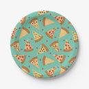 Recherche de pizza assiettes en papier Bleu