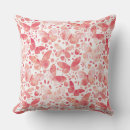 Search for pink butterfly pillows Watercolor
