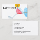 Recherche de lounge cartes visite Barmaid