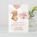 Search for pink cloud invitations Teddy bear