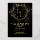 Search for clock new years eve party invitations Trendy