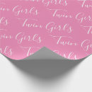 Recherche de twins wrapping paper Baby shower