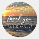 Search for sunset beach wedding stickers Elegant
