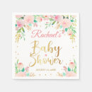 Search for pink and gold napkins Floral