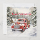 Search for old truck christmas cards Red