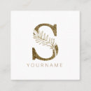 Search for s business cards Gold