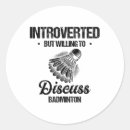 Search for badminton design stickers I love badminton