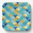 Search for teal and gold plates Glitter