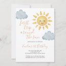 Search for sun 1st birthday invitations Girl