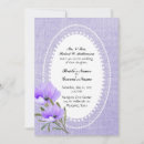 Search for burlap and purple wedding invitations Floral