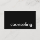 Search for counseling business cards Education