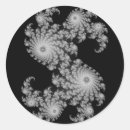 Search for fractal art stickers Black