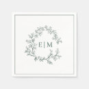 Search for emerald green napkins Calligraphy