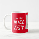 Search for funny naughty nice mugs Red