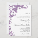 Search for damask wedding invitations Purple