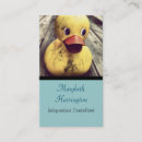 Search for rubber business cards Duck