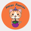 Search for ginger tabby cat stickers Halloween