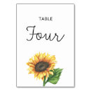 Search for sunflower numbers table cards Minimalist