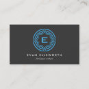 Recherche de decoratives cartes visite Monogramme