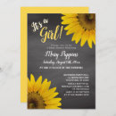 Recherche de sunflower baby shower fille invitations Été