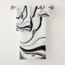 Search for black and white abstract bath towels Pattern