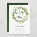 Recherche de irish bridal shower invitations Trèfle