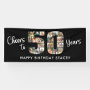 Search for 50th birthday banners Unique