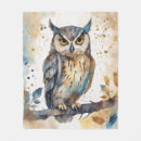 Search for owl blankets Watercolor